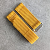 Premium Ribbed Two Piece Ballistic Nylon Strap - Mustard Yellow