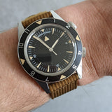 Premium Ribbed Two Piece Ballistic Nylon Strap - Coffee