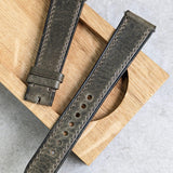 Badalassi Wax Strap - Grey Flat W/Matching stitching