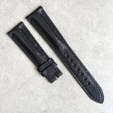 Badalassi Wax Strap - Black Padded W/Matching stitching