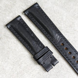 Badalassi Wax Strap - Black Padded W/Matching stitching
