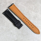 Badalassi Wax Strap - Black Padded W/Matching stitching