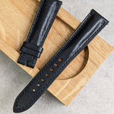 Badalassi Wax Strap - Black Padded W/Matching stitching