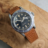 Baseball Pebbled Calfskin Strap - Tan W/Matching Stitch