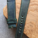 Shell Cordovan Watch Strap - Green Marbled Museum