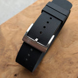 FKM Rubber One-Piece Dive Strap - Black