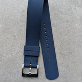 FKM Rubber One-Piece Dive Strap - Navy Blue