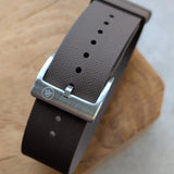 FKM Rubber One-Piece Dive Strap - Brown