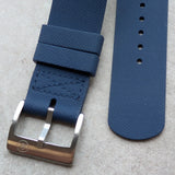 FKM Rubber One-Piece Dive Strap - Navy Blue