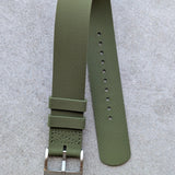 FKM Rubber One-Piece Dive Strap - Olive Green