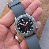 FKM Rubber One-Piece Dive Strap - Grey