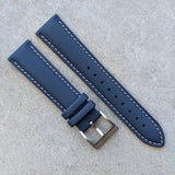 Soft Touch Rubber Sailcloth Strap - Navy Blue