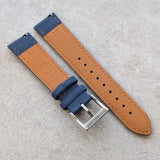 Soft Touch Rubber Sailcloth Strap - Navy Blue