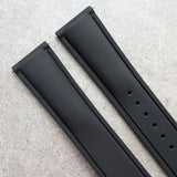 AquaFlex Rubber Deployant Strap - Black