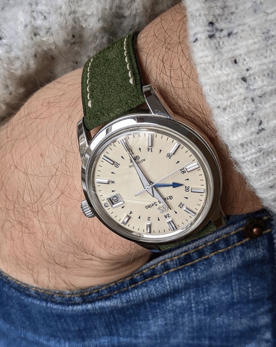 Premium Suede Strap - Moss Green - The Strap Tailor