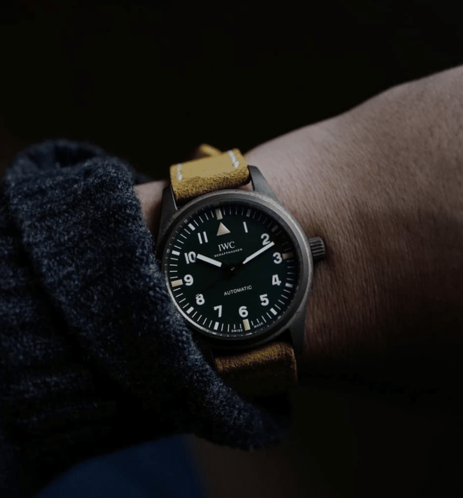 Stitched Suede Strap - Mustard - The Strap Tailor