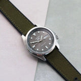 Sailcloth & Rubber Strap - Army Green