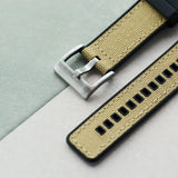 Sailcloth & Rubber Strap - Khaki