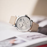Epsom Calfskin Watch Strap - Beige