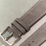 Alcantara Watch Strap - Grey - RTW - The Strap Tailor