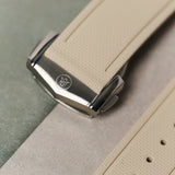 AquaFlex Rubber Deployant Strap - Beige