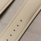 AquaFlex Rubber Deployant Strap - Beige