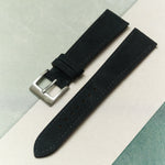 Alcantara Watch Strap - Black - RTW - The Strap Tailor