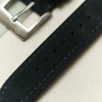 Alcantara Watch Strap - Black - RTW - The Strap Tailor