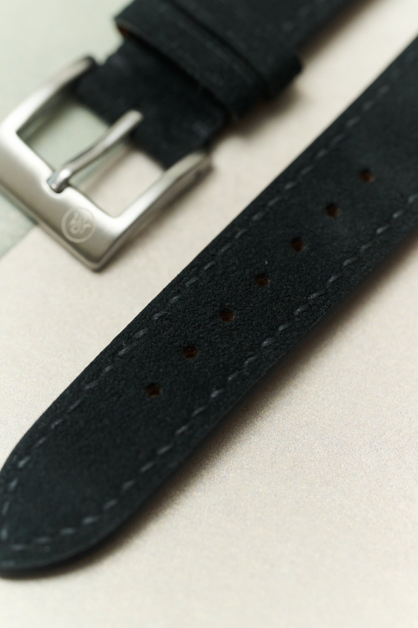 Alcantara Watch Strap - Black - RTW - The Strap Tailor