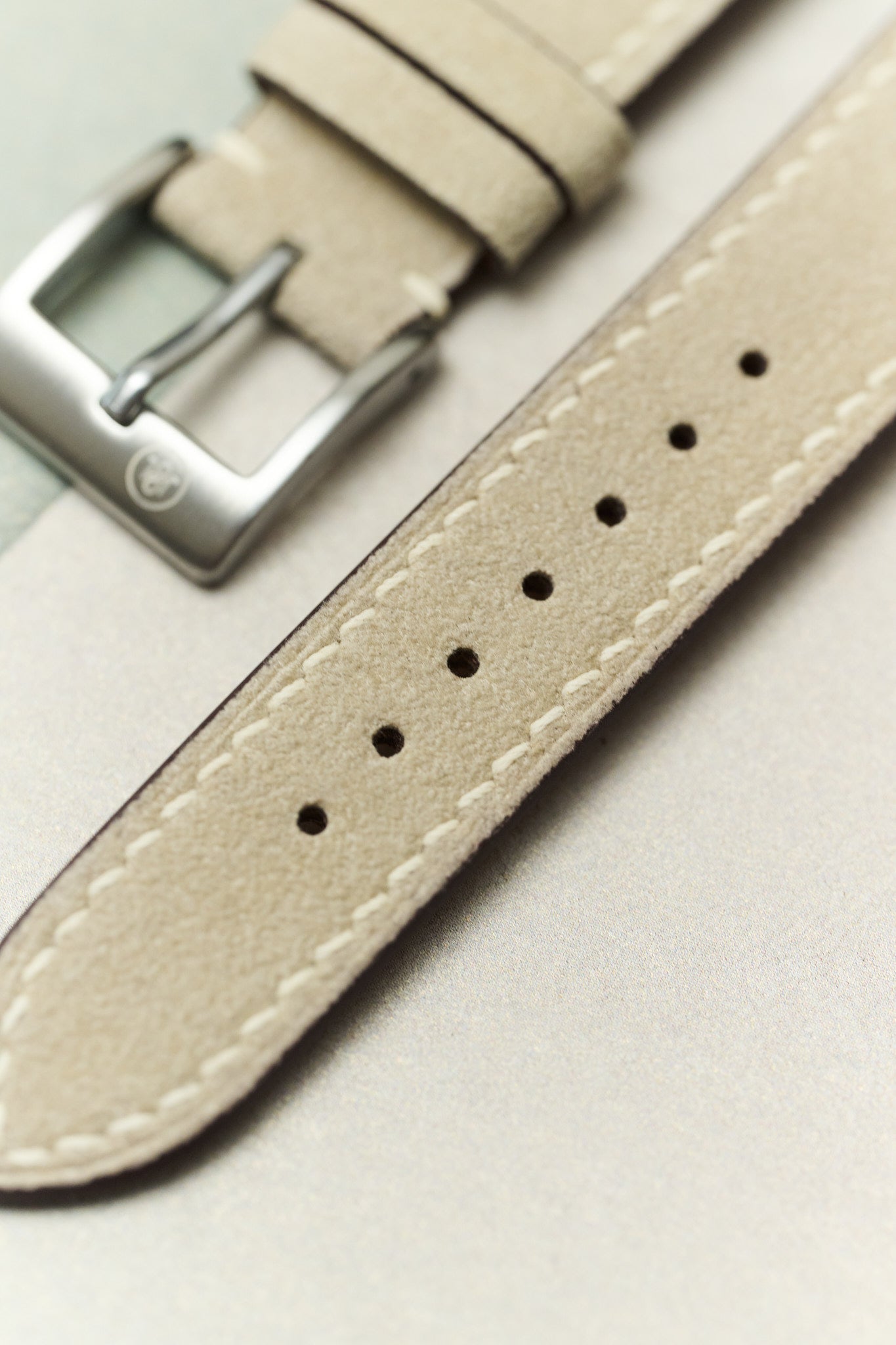 Alcantara Watch Strap - Taupe - RTW - The Strap Tailor