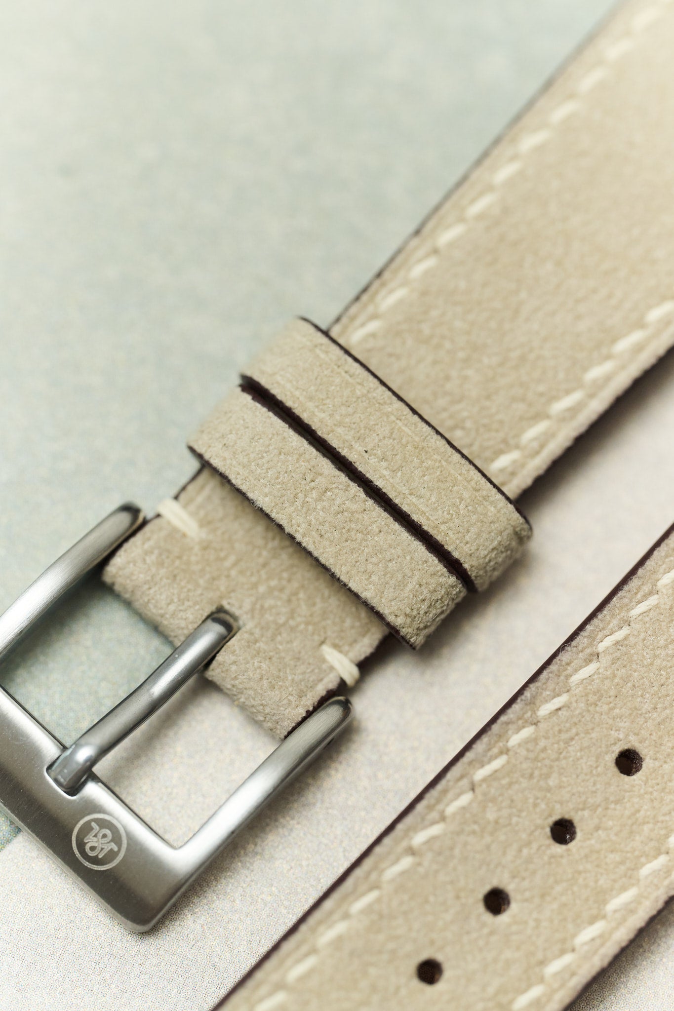 Alcantara Watch Strap - Taupe - RTW - The Strap Tailor