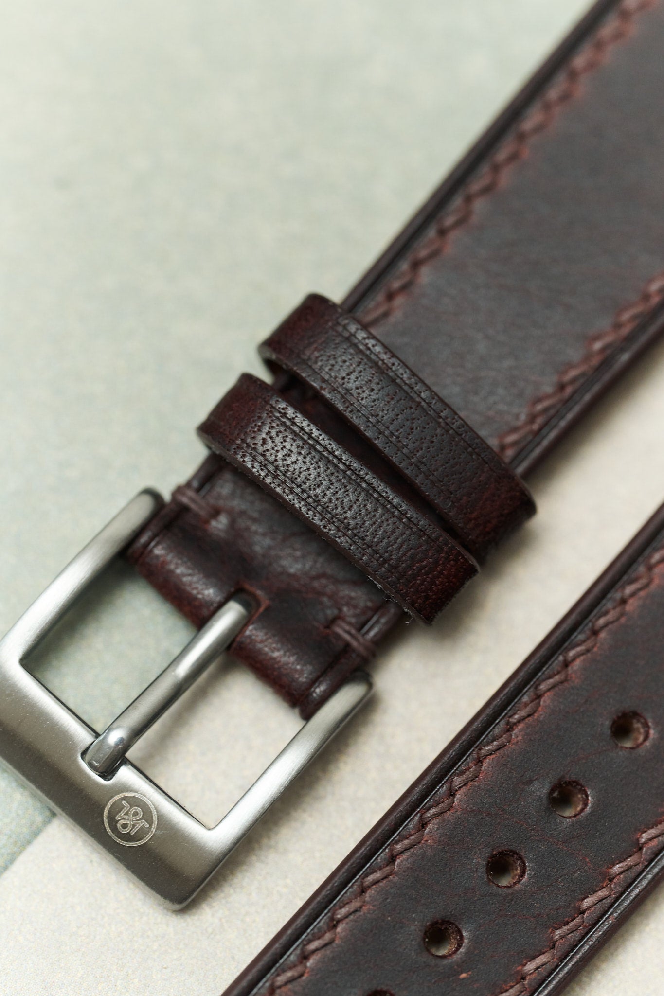 Art Wax Watch Strap - Tobacco Brown - RTW - The Strap Tailor