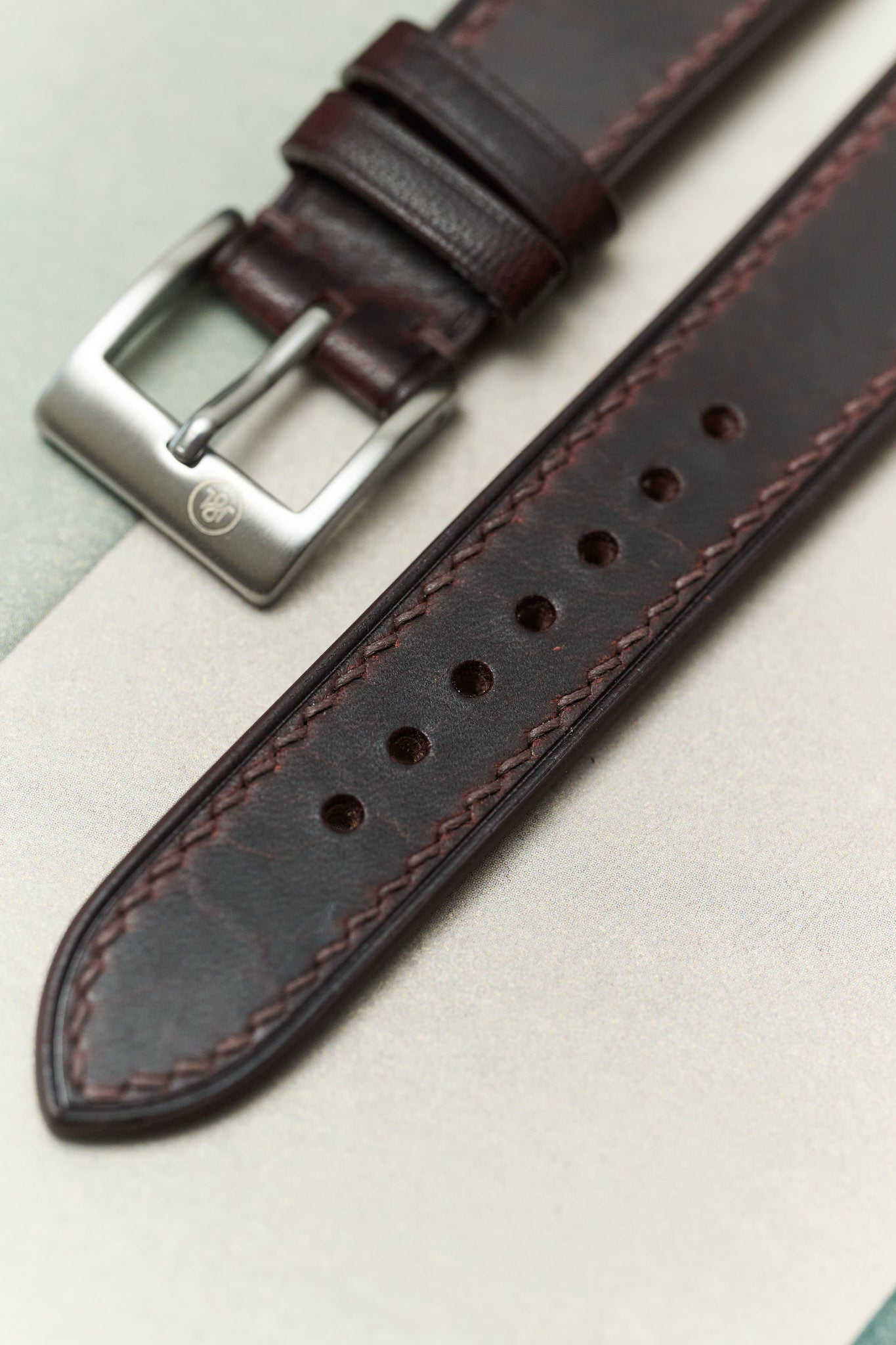Art Wax Watch Strap - Tobacco Brown - RTW - The Strap Tailor