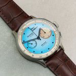Embossed Crocodile Watch Strap - Matte Padded Brown - RTW - The Strap Tailor