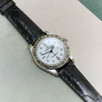 Ostrich Shin Minimal Stitch Watch Strap - Black - RTW - The Strap Tailor