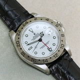 Ostrich Shin Minimal Stitch Watch Strap - Black - RTW - The Strap Tailor