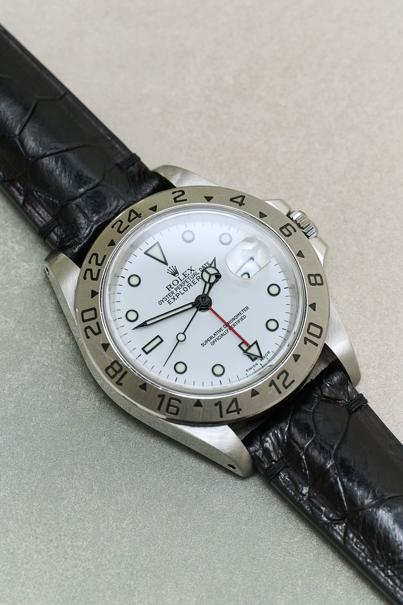 Ostrich Shin Minimal Stitch Watch Strap - Black - RTW - The Strap Tailor