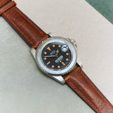 Badalassi Wax Watch Strap - Tan Brown - RTW - The Strap Tailor