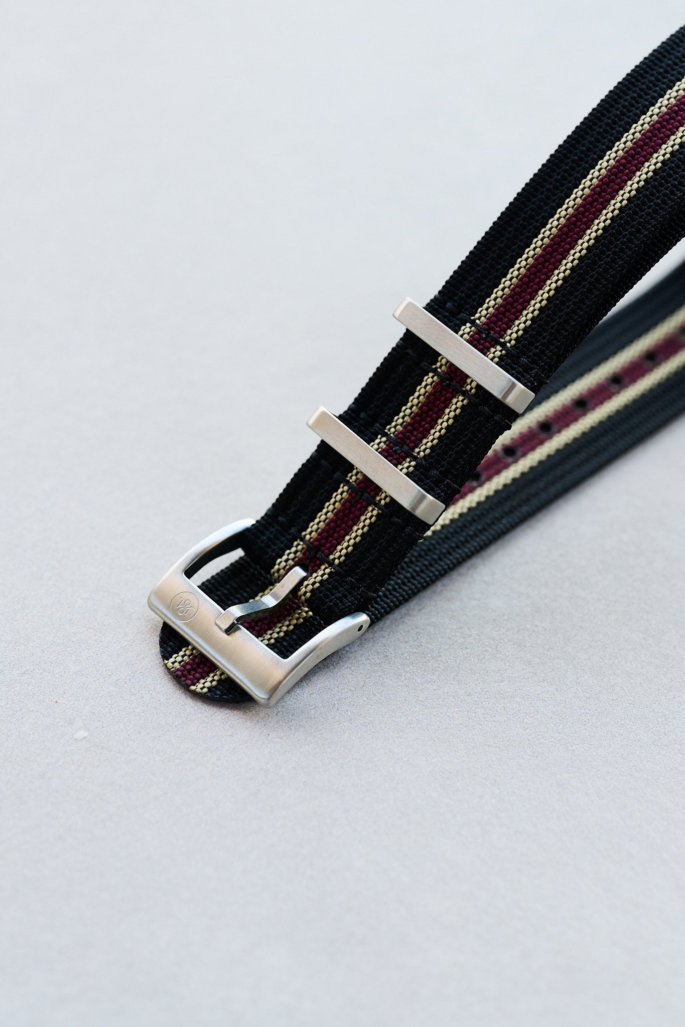 Premium Ribbed Fabric Watch Strap - Black, Khaki & Burgundy - The Strap Tailor