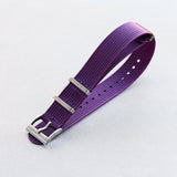 Premium Ribbed Fabric Watch Strap - Purple - The Strap Tailor