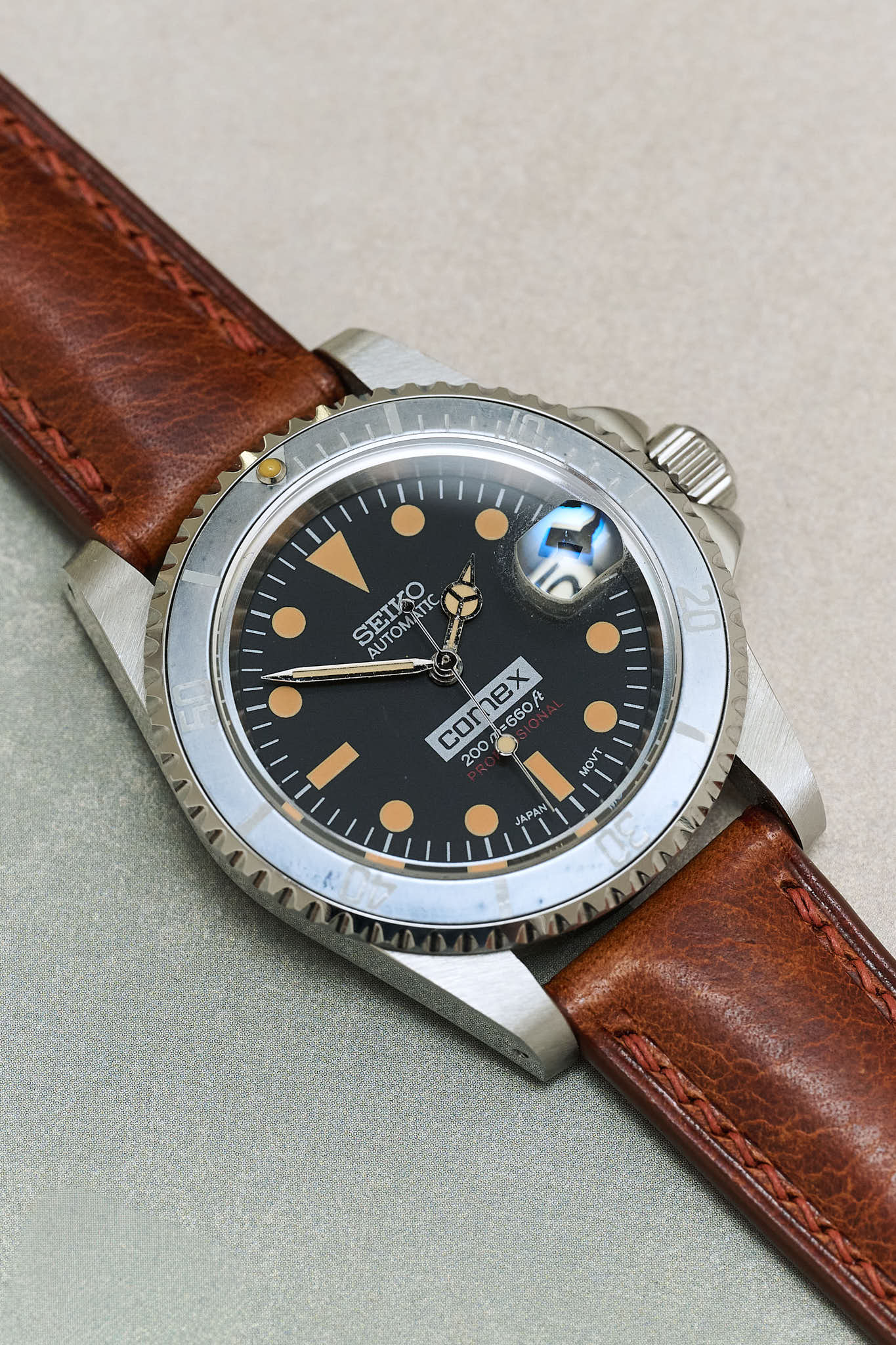Badalassi Wax Watch Strap - Tan Brown - RTW - The Strap Tailor