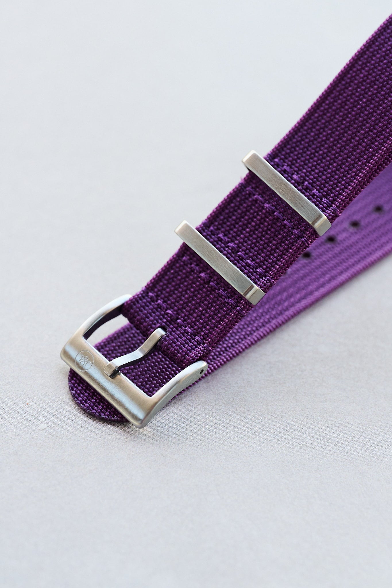 Premium Ribbed Fabric Watch Strap - Purple - The Strap Tailor