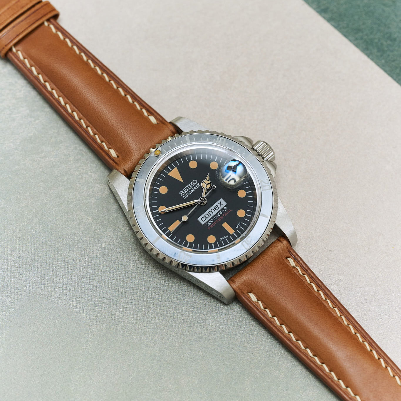 Barenia Watch Strap - Mid Brown - RTW - The Strap Tailor