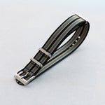 Premium Ribbed Fabric Watch Strap - No Time To Die Bond - The Strap Tailor