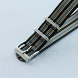 Premium Ribbed Fabric Watch Strap - No Time To Die Bond - The Strap Tailor