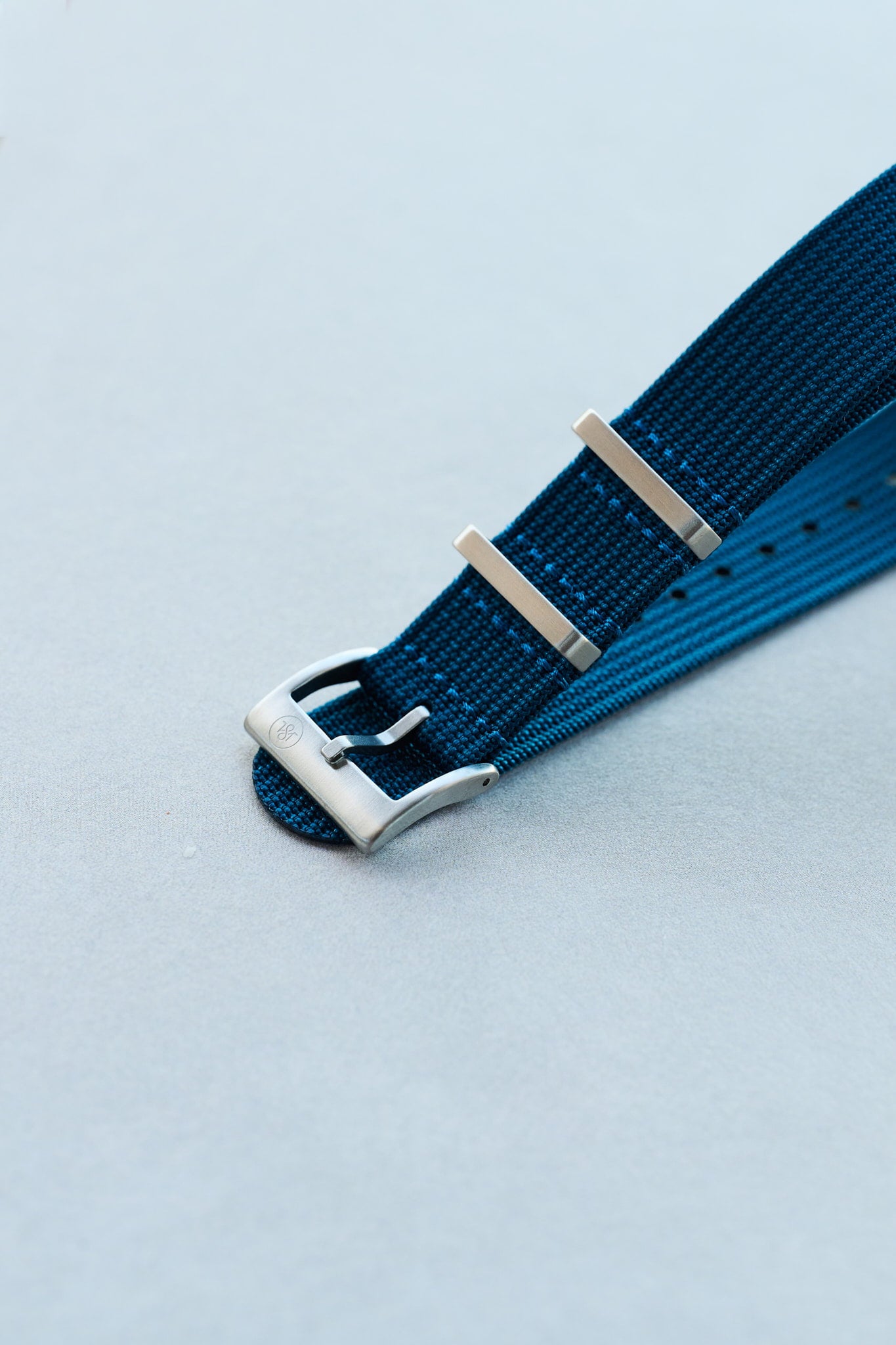 Premium Ribbed Fabric Watch Strap - Ocean Blue - The Strap Tailor