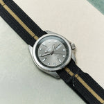 Premium Ribbed Two Piece Ballistic Nylon Strap - Black & Khaki - The Strap Tailor