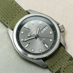 Premium Ribbed Two Piece Ballistic Nylon Strap - Army Green - The Strap Tailor