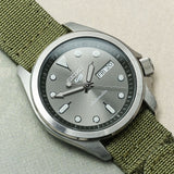 Premium Ribbed Two Piece Ballistic Nylon Strap - Army Green - The Strap Tailor