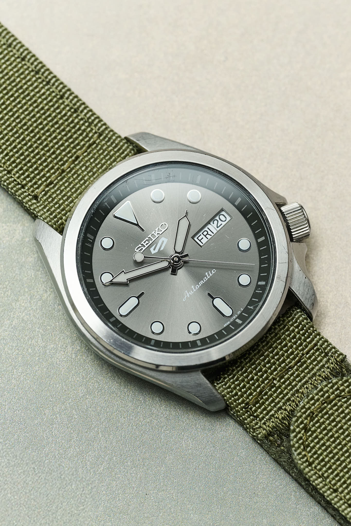 Premium Ribbed Two Piece Ballistic Nylon Strap - Army Green - The Strap Tailor